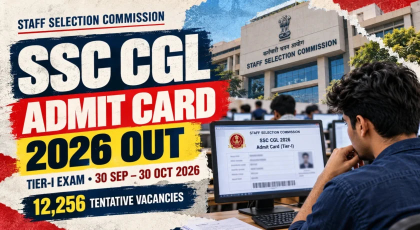SSC CGL Admit Card 2026 Out Download Tier 1 Hall Ticket